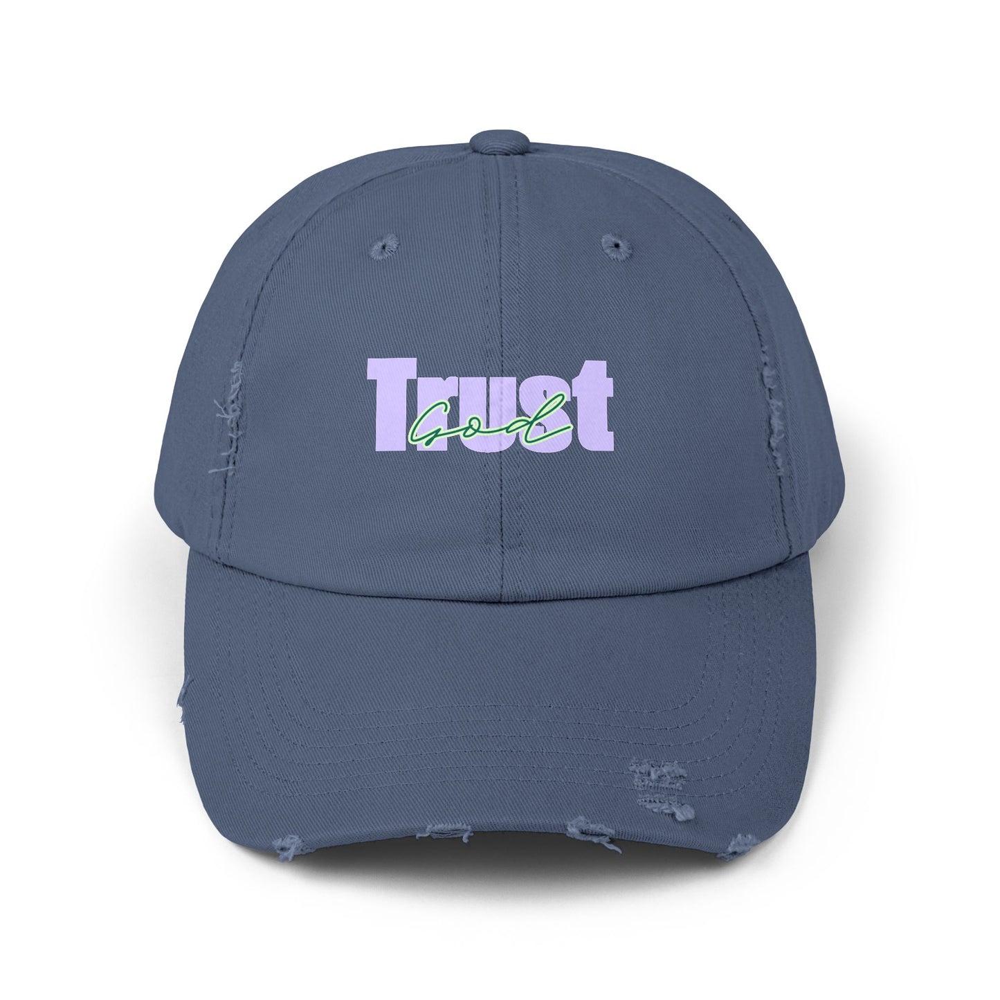 Trust God Unisex Distressed Cap