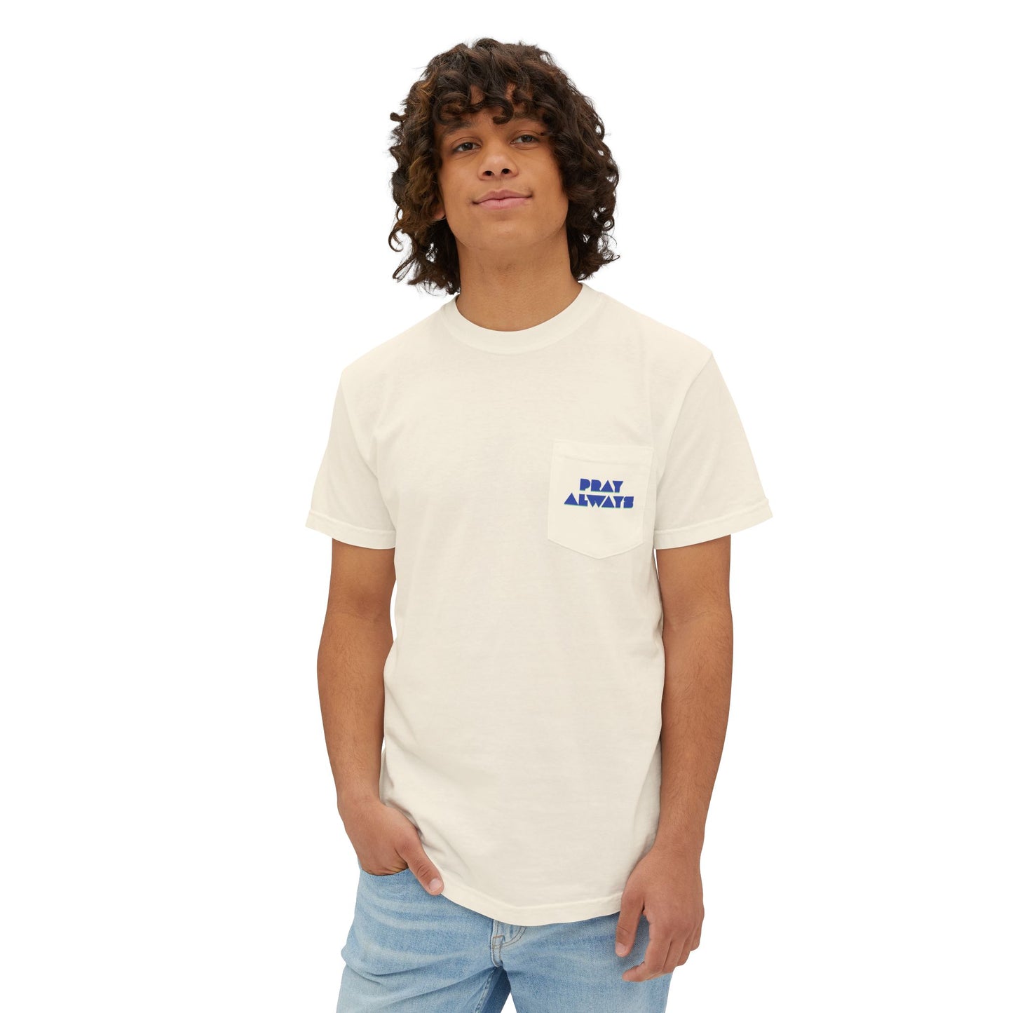 Pray Always Unisex Garment-Dyed Pocket T-Shirt