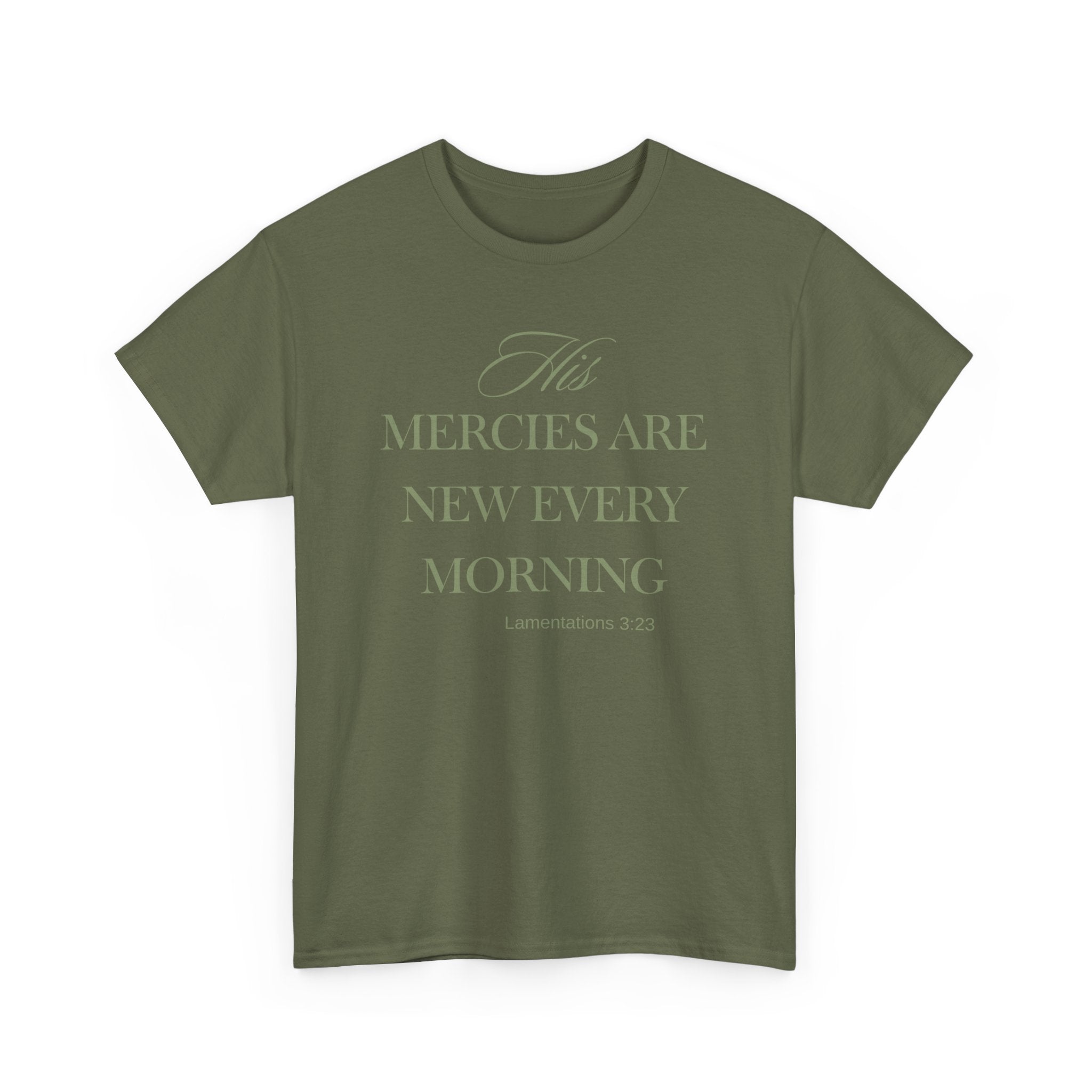 His Mercies Unisex Heavy Cotton Tee