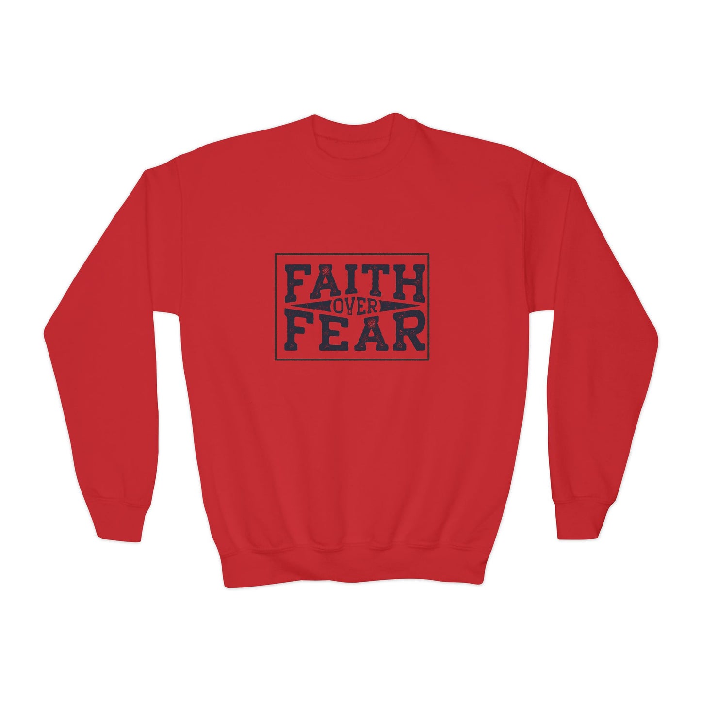 Faith Over Fear Youth Crewneck Sweatshirt
