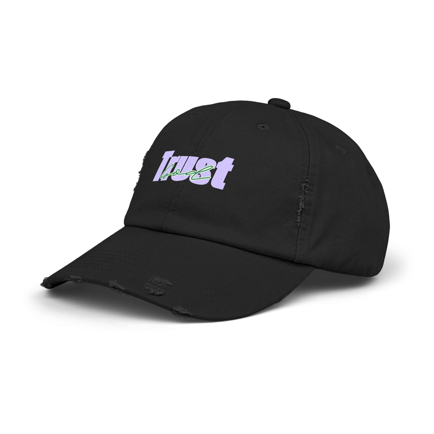 Trust God Unisex Distressed Cap