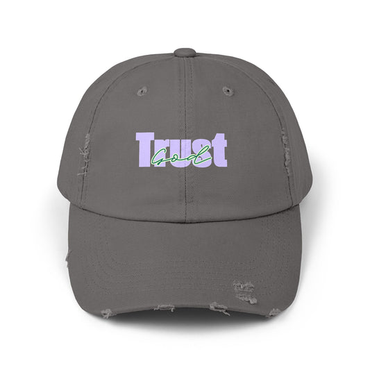 Trust God Unisex Distressed Cap