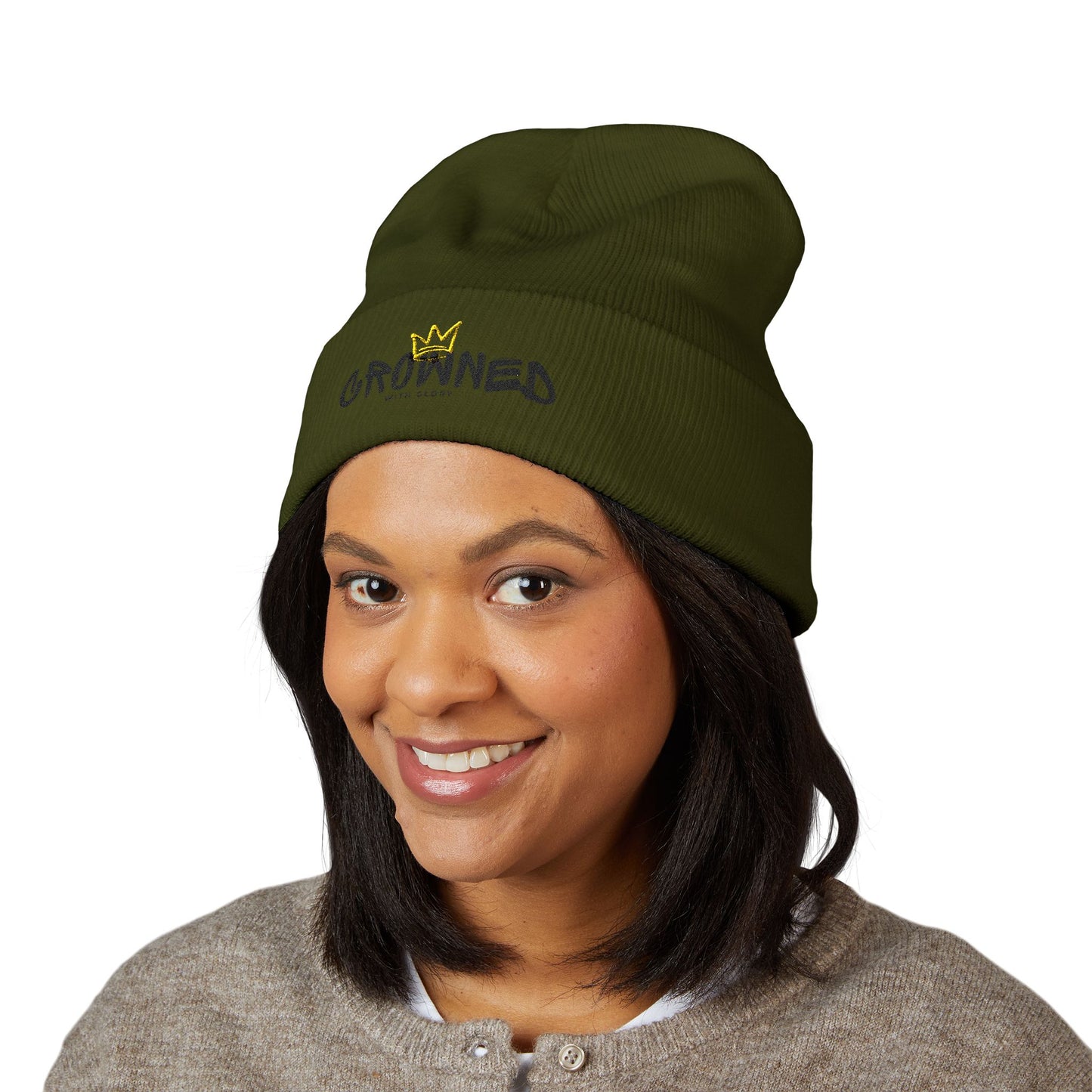 Crowned Classic Cuffed Beanie