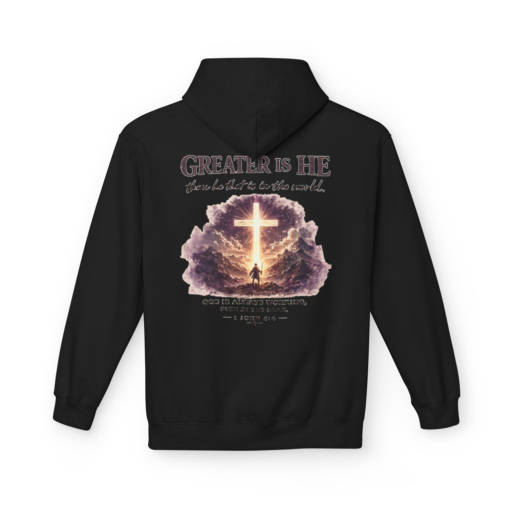 Greater Is He Christian Hoodie