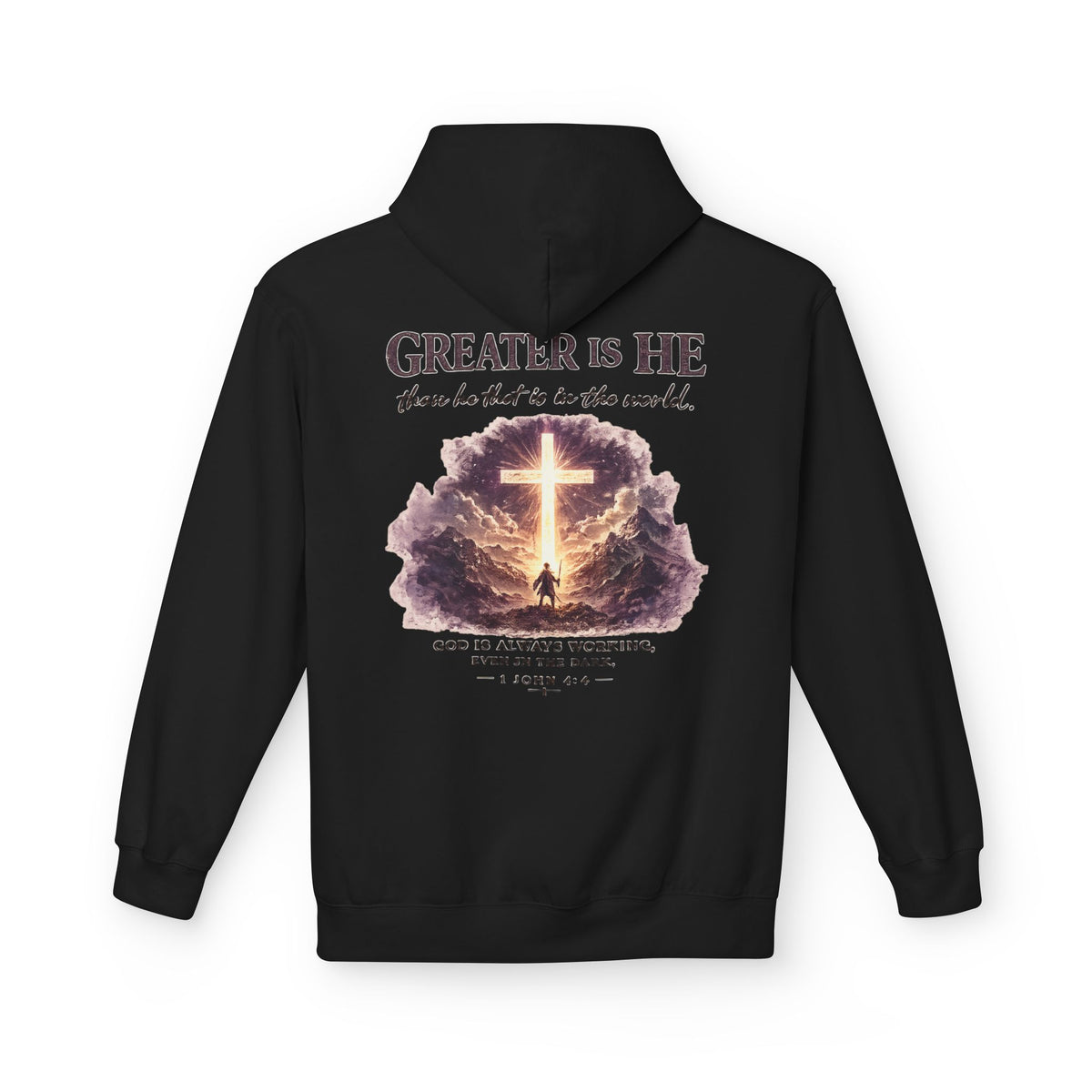 Greater Is He Christian Hoodie