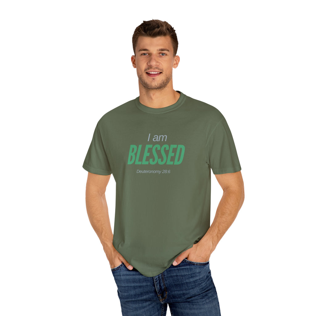 I Am Blessed Unisex Garment-Dyed T-shirt
